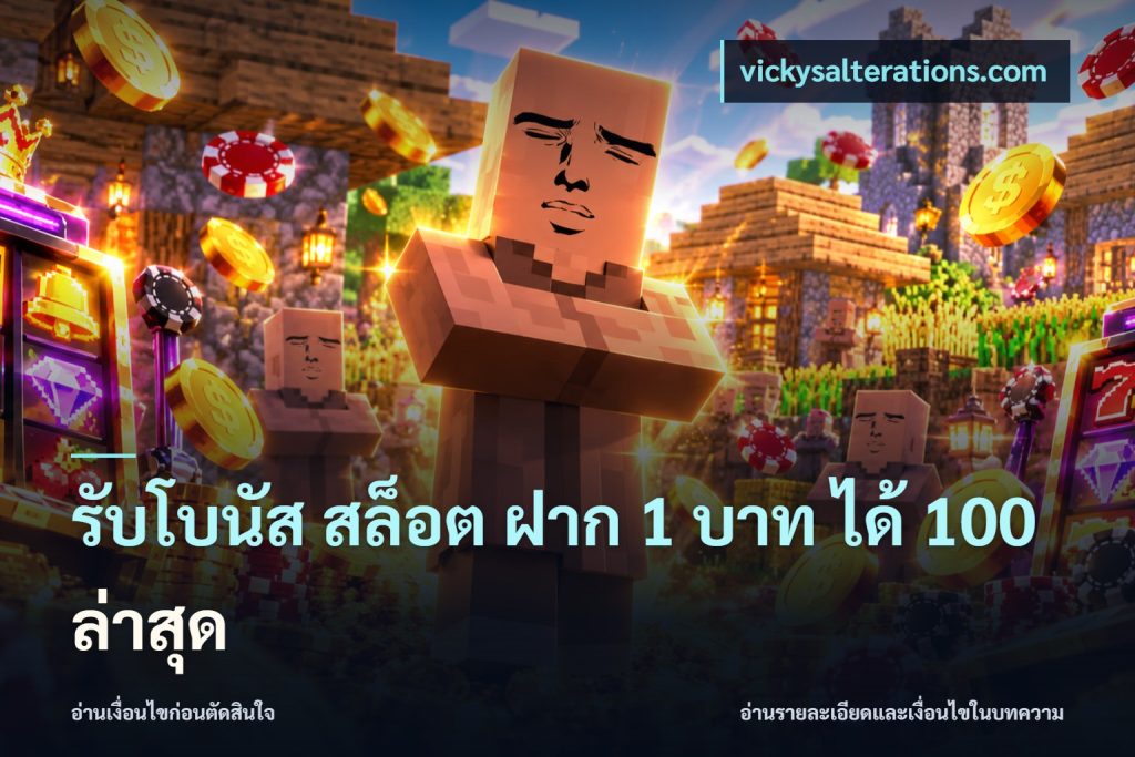 รับโบนัส สล็อต ฝาก 1 บาท ได้ 100 ล่าสุด