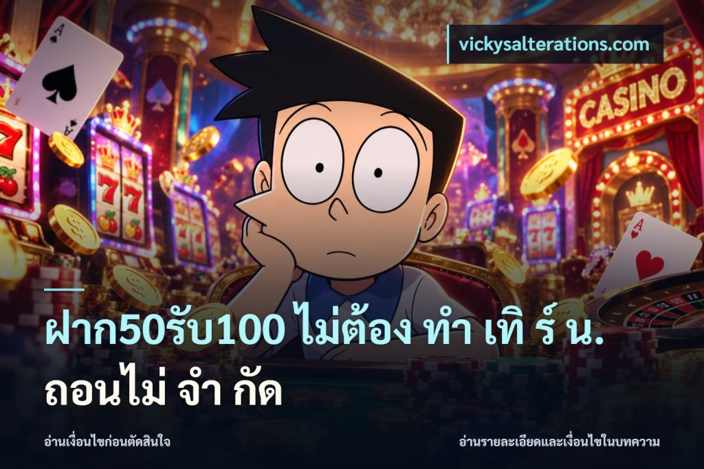 ฝาก50รับ100 ไม่ต้อง ทํา เทิ ร์ น. ถอนไม่ จํา กัด