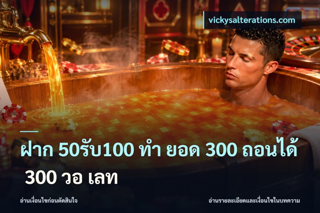 ฝาก 50รับ100 ทํา ยอด 300 ถอนได้ 300 วอ เลท