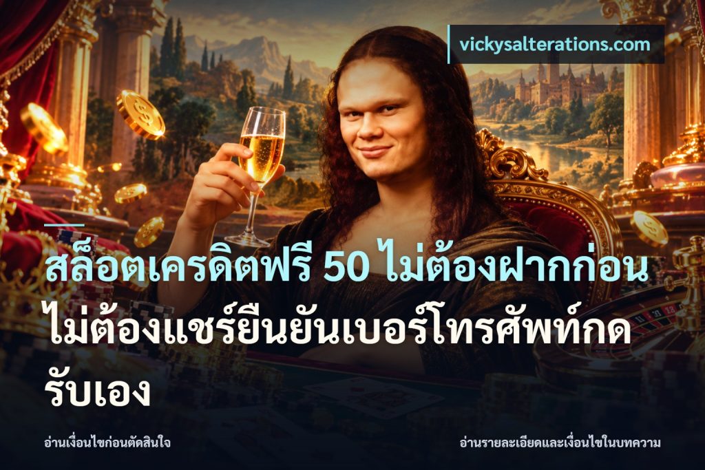 สล็อตเครดิตฟรี 50 ไม่ต้องฝากก่อนไม่ต้องแชร์ยืนยันเบอร์โทรศัพท์กดรับเอง