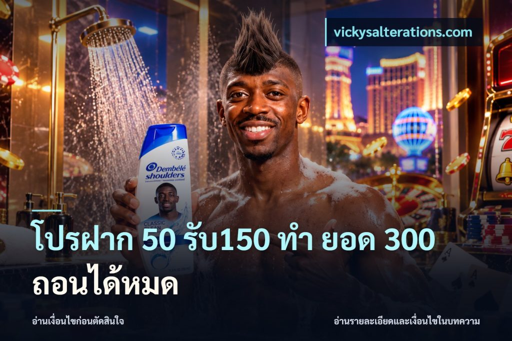 โปรฝาก 50 รับ150 ทํา ยอด 300 ถอนได้หมด