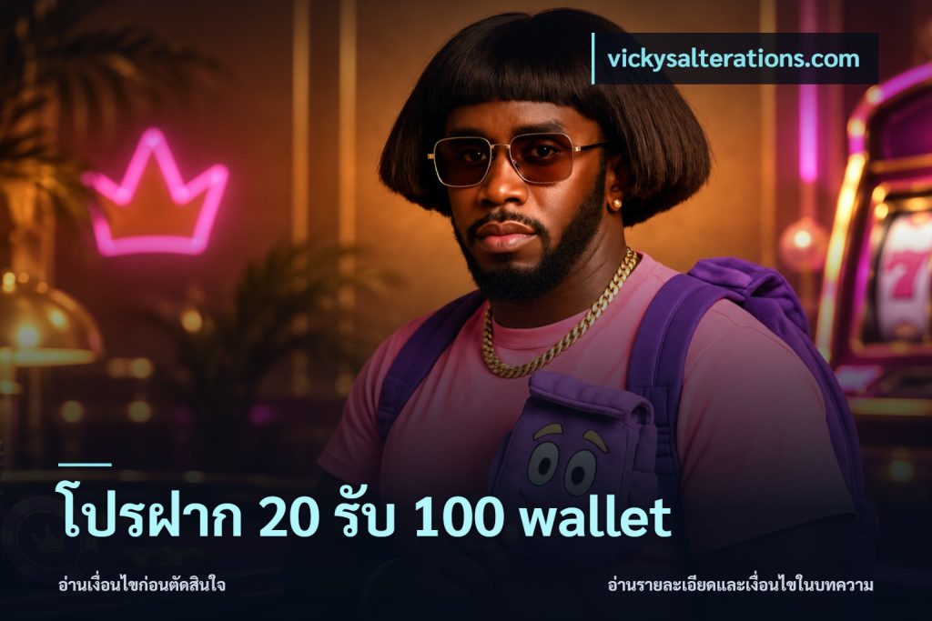 โปรฝาก 20 รับ 100 wallet