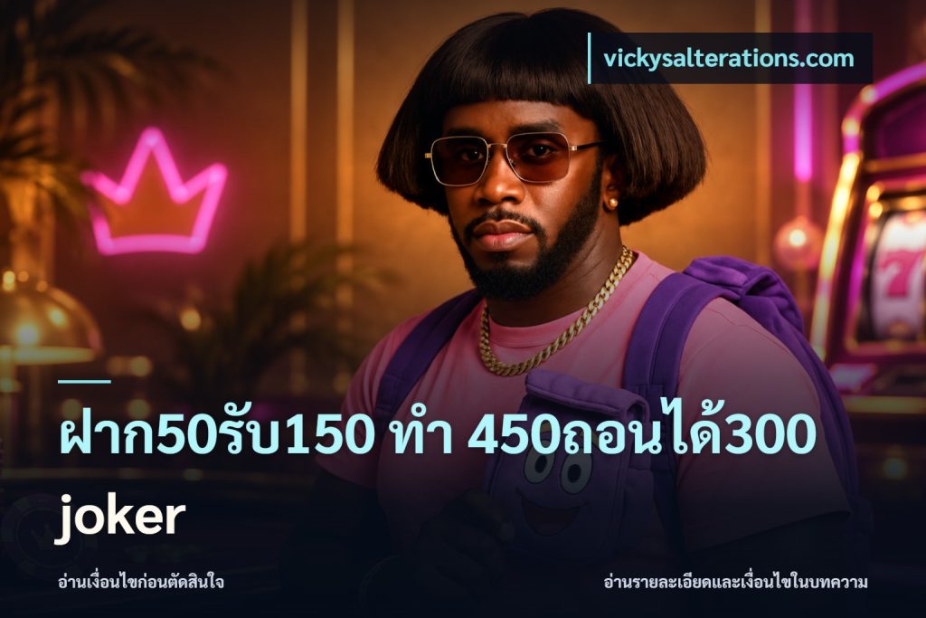 ฝาก50รับ150 ทํา 450ถอนได้300 joker