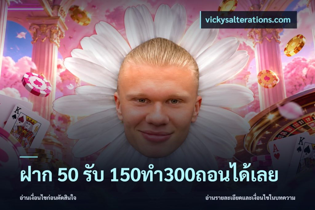 ฝาก 50 รับ 150ทำ300ถอนได้เลย