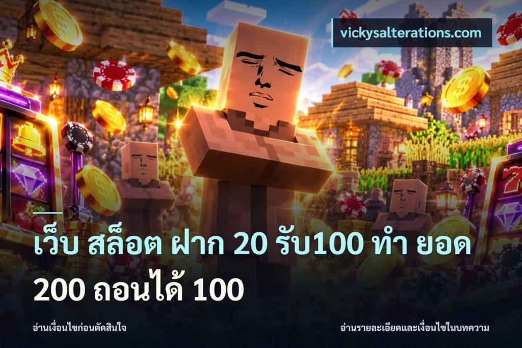 เว็บ สล็อต ฝาก 20 รับ100 ทํา ยอด 200 ถอนได้ 100