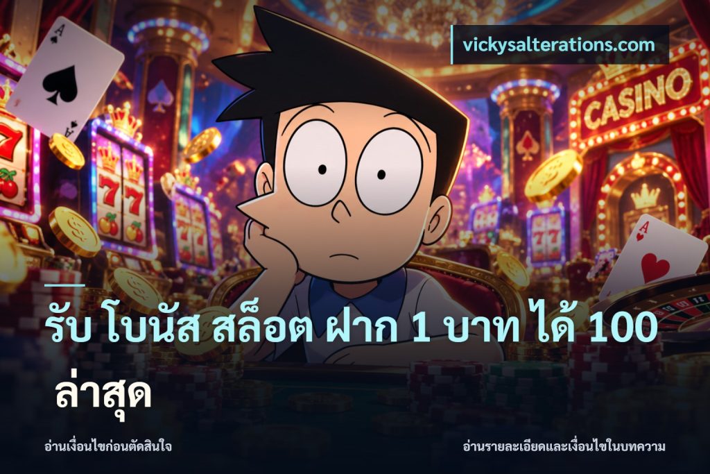 รับ โบนัส สล็อต ฝาก 1 บาท ได้ 100 ล่าสุด