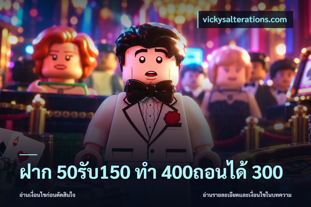 ฝาก 50รับ150 ทํา 400ถอนได้ 300