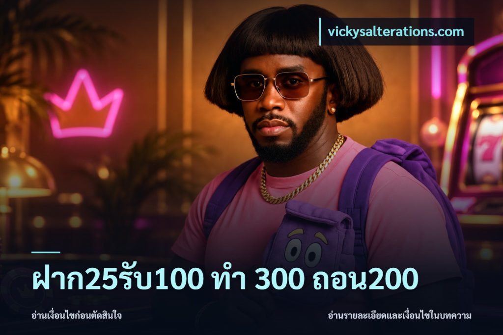 ฝาก25รับ100 ทํา 300 ถอน200