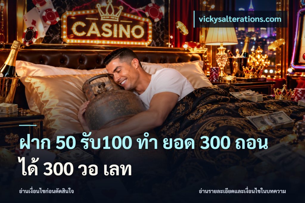 ฝาก 50 รับ100 ทํา ยอด 300 ถอนได้ 300 วอ เลท