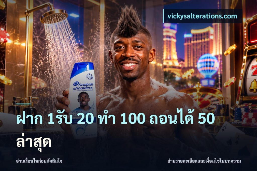 ฝาก 1รับ 20 ทำ 100 ถอนได้ 50 ล่าสุด