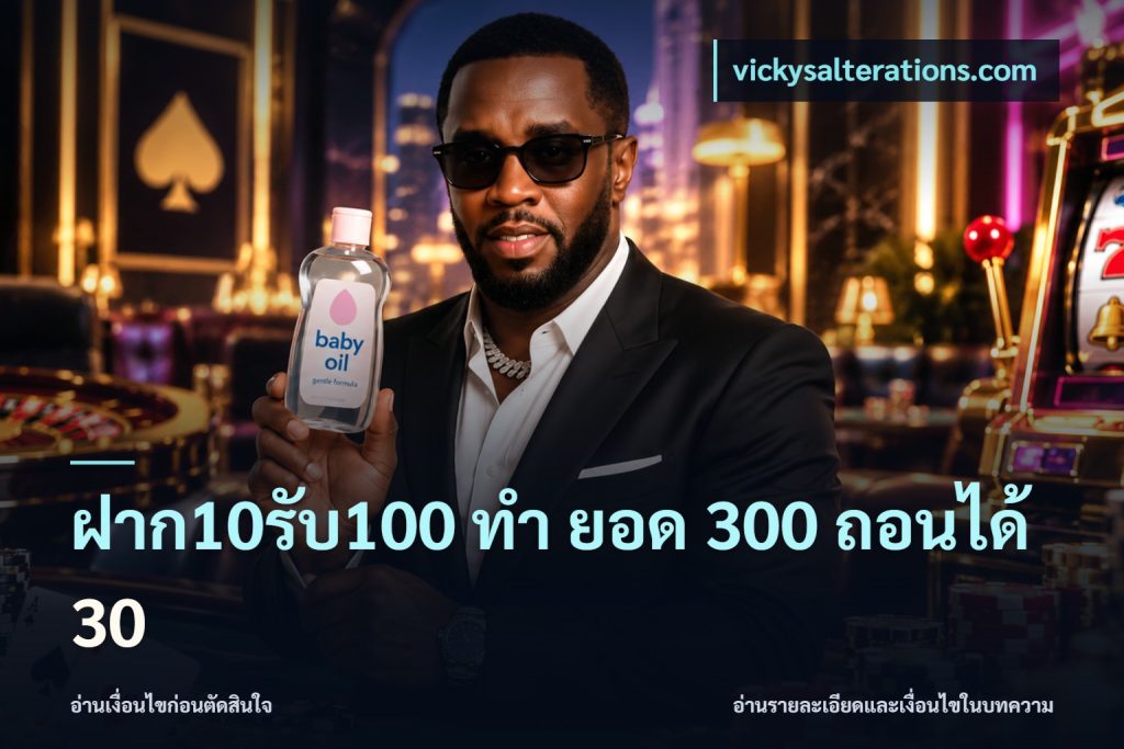 ฝาก10รับ100 ทํา ยอด 300 ถอนได้ 30