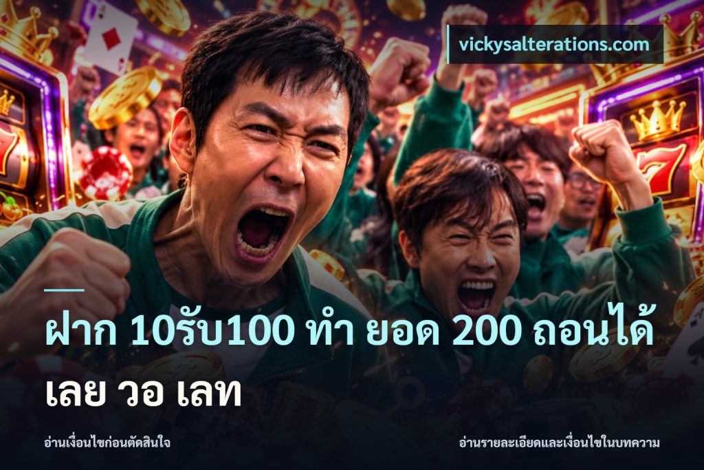 ฝาก 10รับ100 ทํา ยอด 200 ถอนได้เลย วอ เลท
