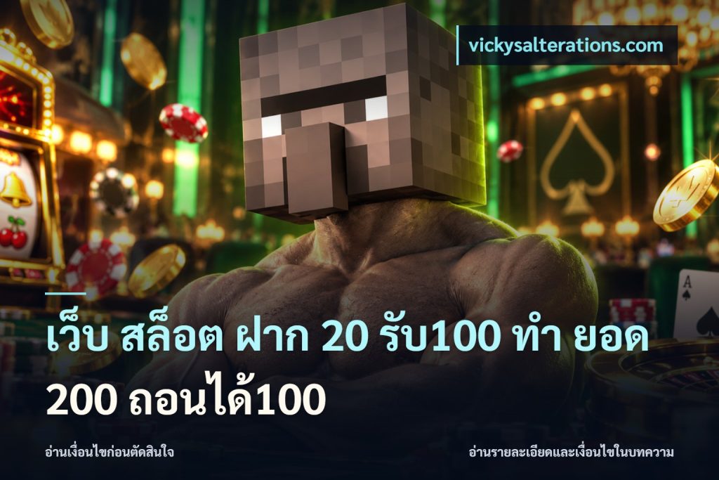 เว็บ สล็อต ฝาก 20 รับ100 ทํา ยอด 200 ถอนได้100
