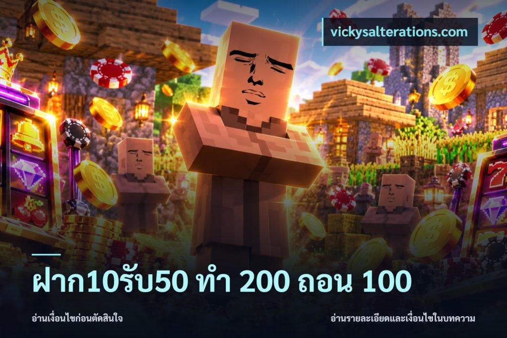 ฝาก10รับ50 ทํา 200 ถอน 100