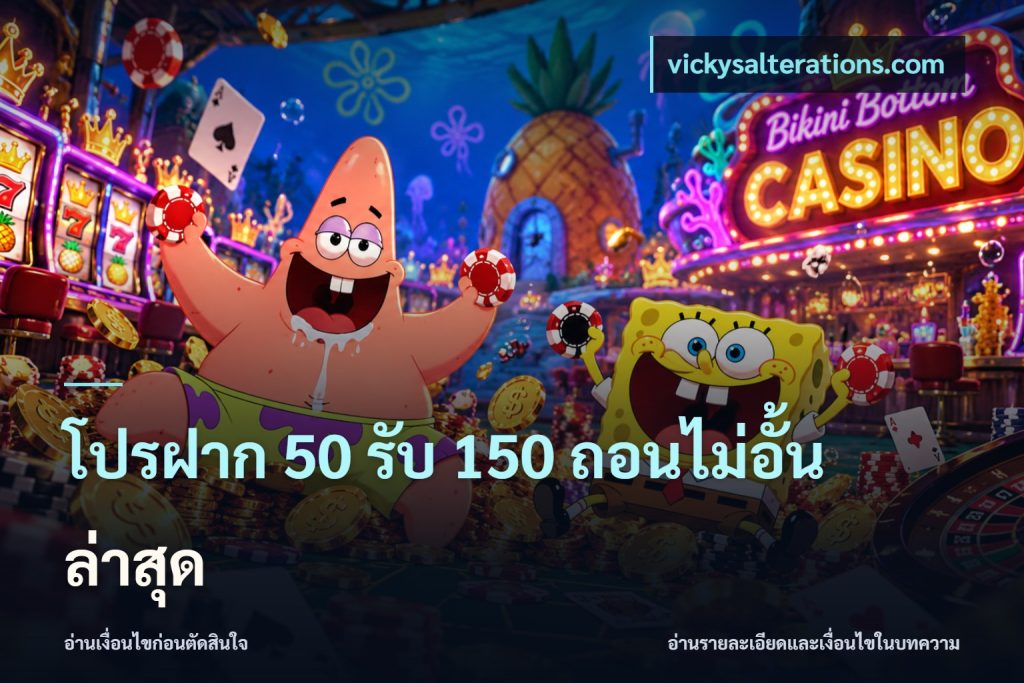 โปรฝาก 50 รับ 150 ถอนไม่อั้น ล่าสุด