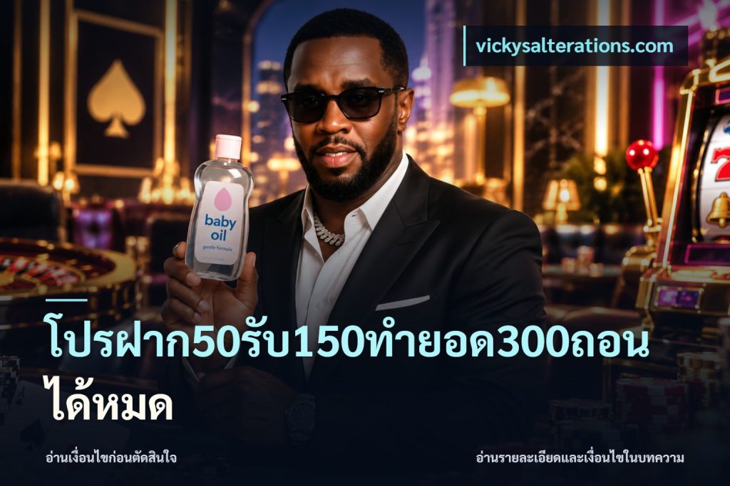 โปรฝาก50รับ150ทํายอด300ถอนได้หมด