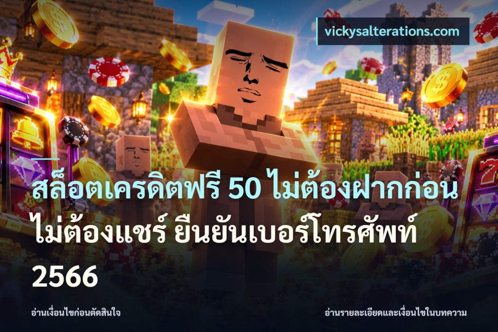 สล็อตเครดิตฟรี 50 ไม่ต้องฝากก่อน ไม่ต้องแชร์ ยืนยันเบอร์โทรศัพท์ 2566