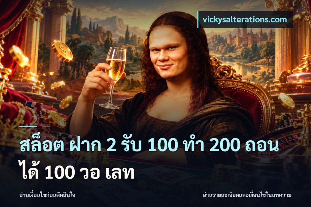 สล็อต ฝาก 2 รับ 100 ทํา 200 ถอนได้ 100 วอ เลท