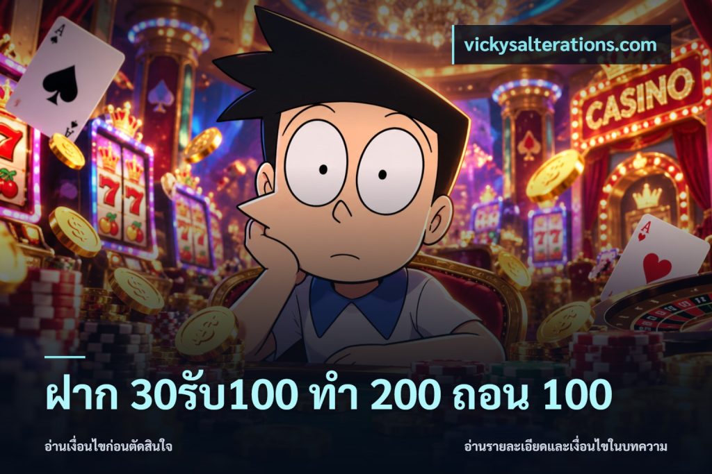 ฝาก 30รับ100 ทํา 200 ถอน 100