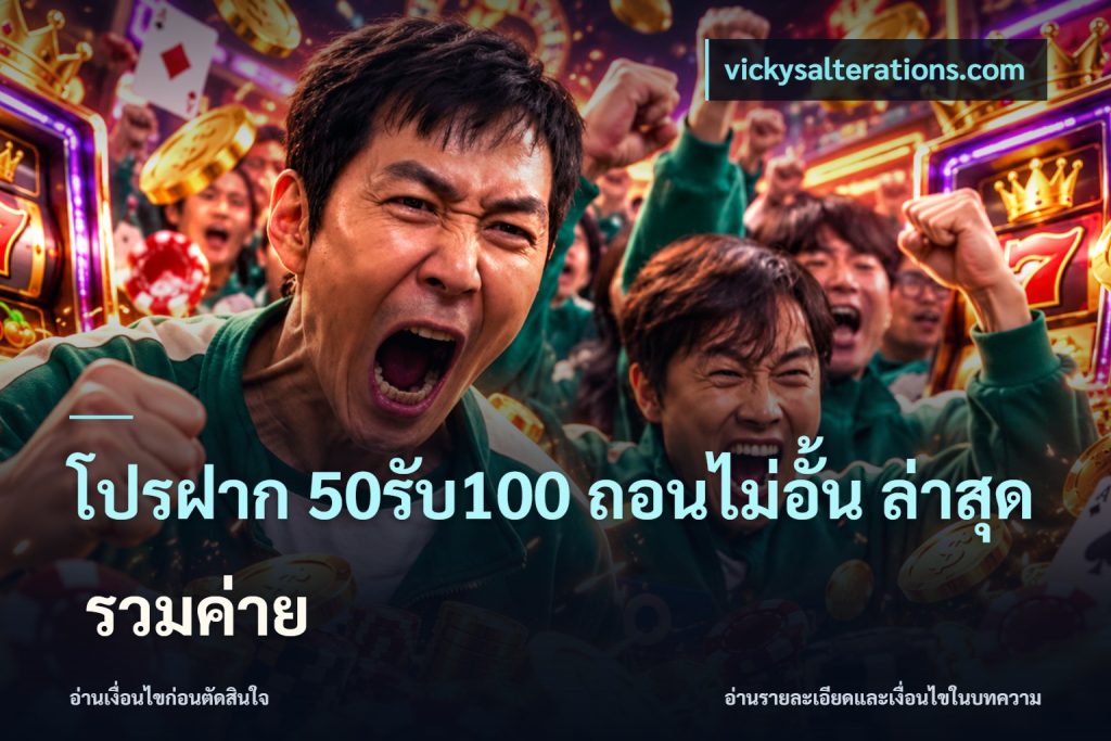 โปรฝาก 50รับ100 ถอนไม่อั้น ล่าสุด รวมค่าย