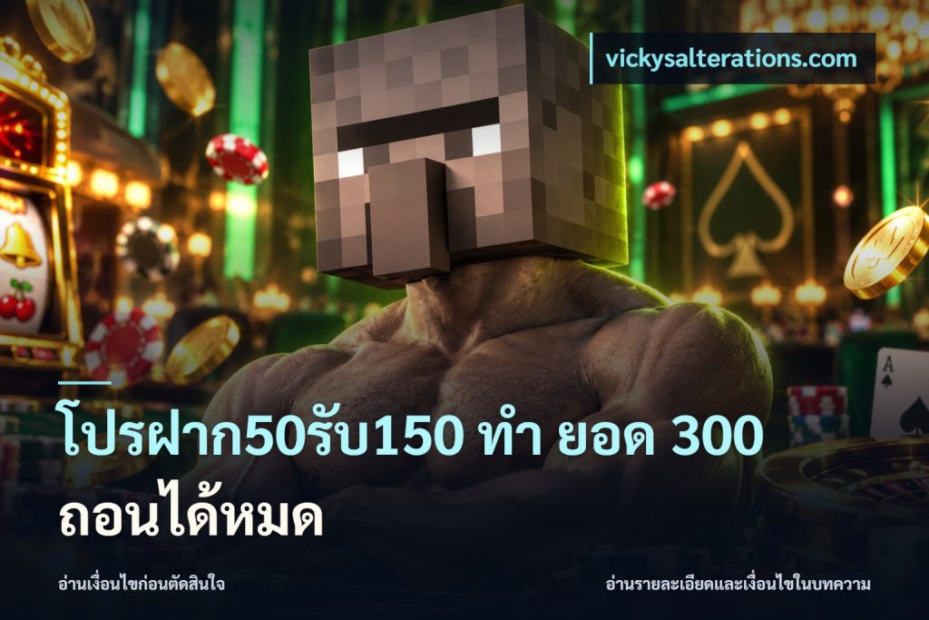 โปรฝาก50รับ150 ทํา ยอด 300 ถอนได้หมด