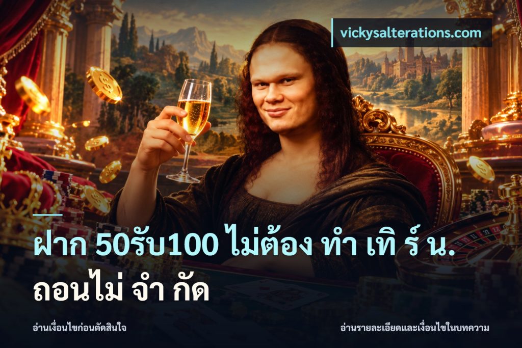 ฝาก 50รับ100 ไม่ต้อง ทํา เทิ ร์ น. ถอนไม่ จํา กัด
