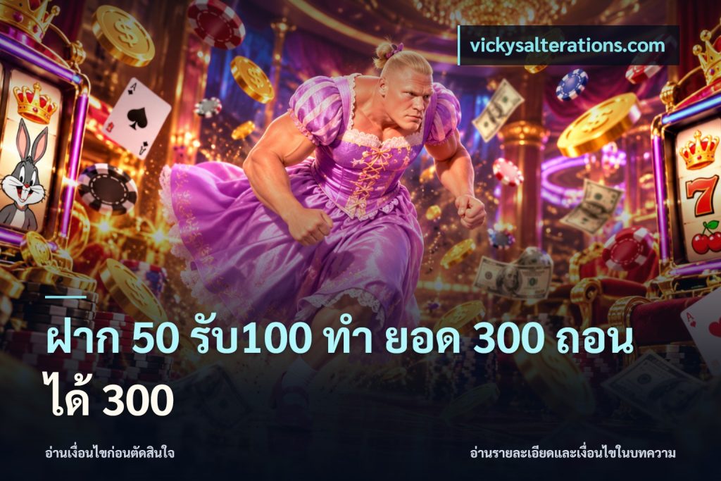 ฝาก 50 รับ100 ทํา ยอด 300 ถอนได้ 300