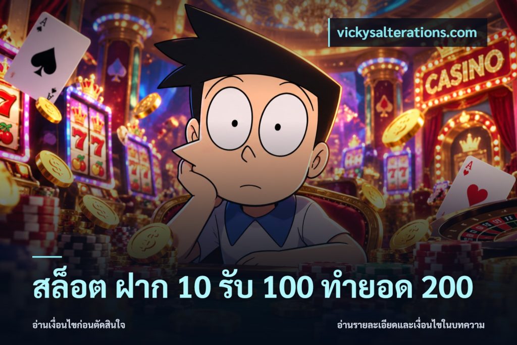 สล็อต ฝาก 10 รับ 100 ทำยอด 200