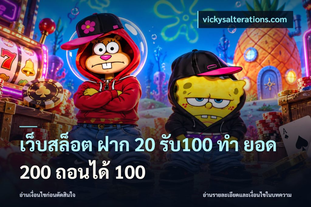 เว็บสล็อต ฝาก 20 รับ100 ทํา ยอด 200 ถอนได้ 100