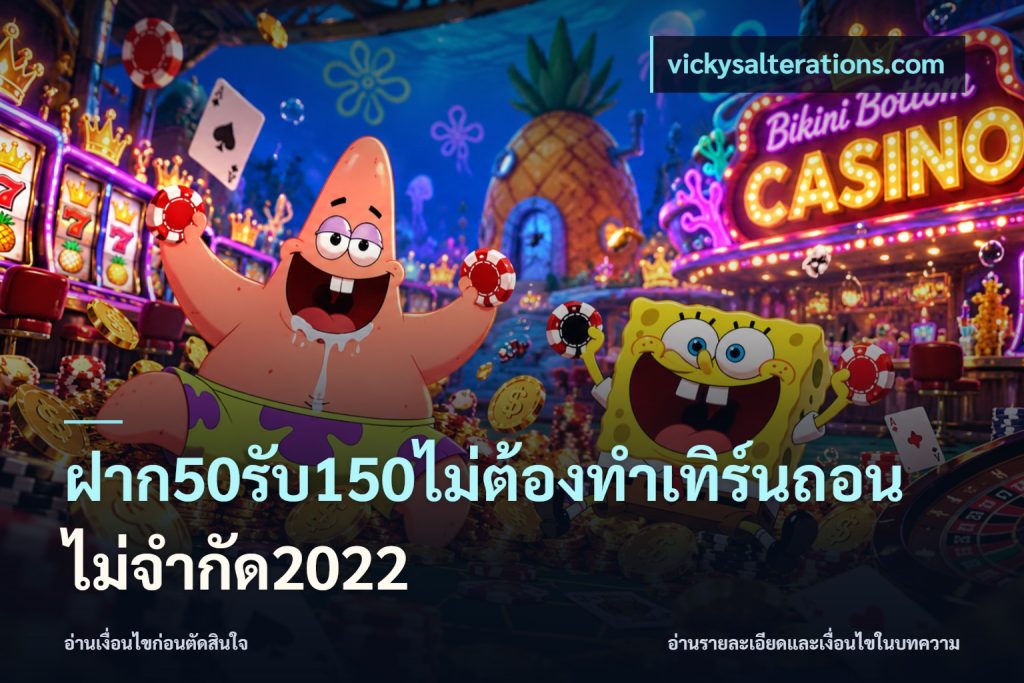 ฝาก50รับ150ไม่ต้องทําเทิร์นถอนไม่จํากัด2022