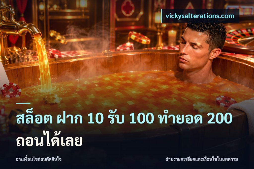 สล็อต ฝาก 10 รับ 100 ทำยอด 200 ถอนได้เลย